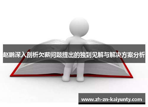 赵鹏深入剖析欠薪问题提出的独到见解与解决方案分析